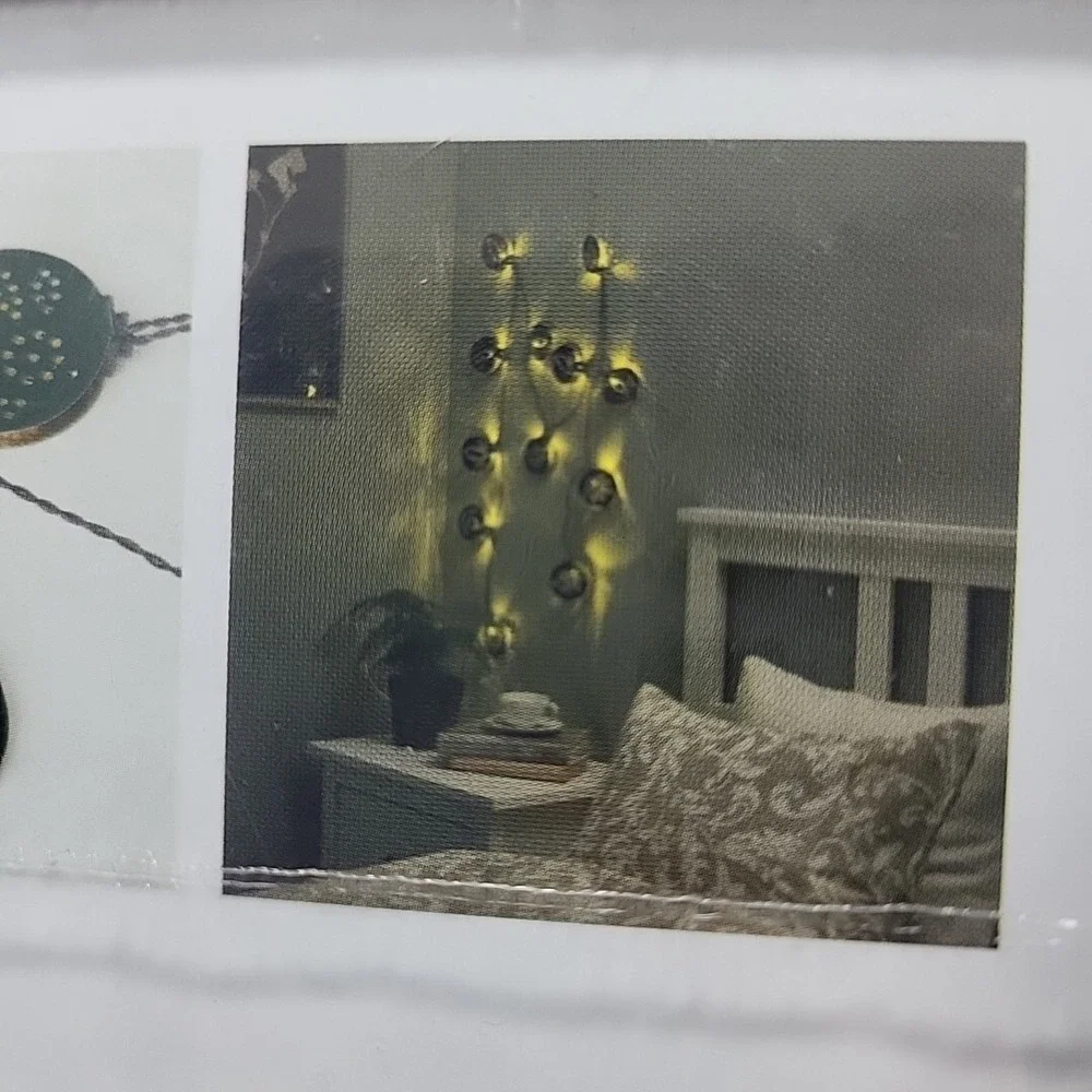 New IKEA STRALA LED String Lights Round Green Boho Battery Operated